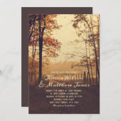 Rustic Forest Herfst Bossen Land Boerderij Path We Kaart (Voorkant / Achterkant)