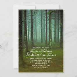 Rustic Forest Magische Bossen Herfst Country Weddi Kaart
