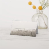 Rustic Forest Misty Landschap Wedding Place Card Plaatskaartje (Voorkant)