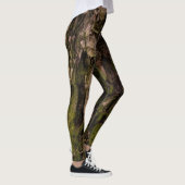 Rustic Forest Mossy Green Tree Bark Leggings (Rechts)