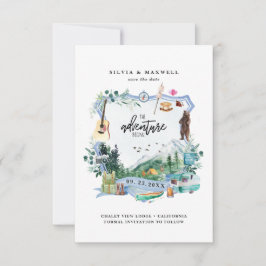 Rustic Forest Mountain | Camping Wedding Crest