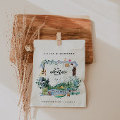 Rustic Forest Mountain | Camping Wedding Crest Bedankzakje