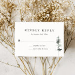Rustic Forest Mountain Woodland Response Kaart<br><div class="desc">Rustic Forest Mountain Woodland Response Kaart. Ideaal voor een plattelands- of bestemmingsbruiloft.</div>