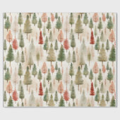 Rustic Forest of Trees Cadeaupapier (Vlak)
