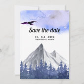 Rustic Forest Outdoor Invitation Kaart (Achterkant)