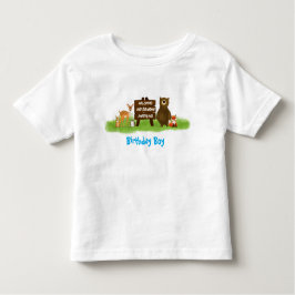 Rustic Forest Party Animals Guest of Honor Kinder Shirts