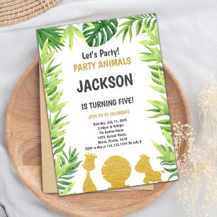 Rustic Forest Party-Kaart Kaart