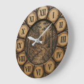 Rustic Forest Path Wall Clock  Grote Klok (Hoek)