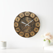 Rustic Forest Path Wall Clock  Grote Klok (Huis)