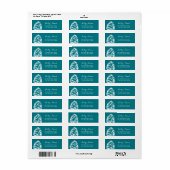 Rustic Forest Pine Cones Wedding Etiket (Full Sheet)