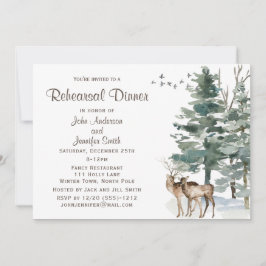 Rustic Forest repetitie diner Kaart