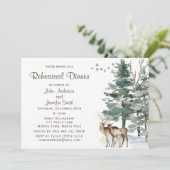 Rustic Forest repetitie diner Kaart (Staand voorkant)