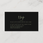 Rustic Forest Sterrennacht Wedding Rsvp Card Informatiekaartje (Voorkant)