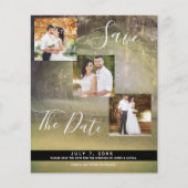 Rustic Forest Trees Wedding Photo Save the Date (Voorkant)