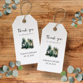 Rustic Forest Wedding Dank je wel Cadeaulabel