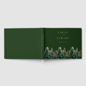 Rustic Forest Wedding Gold Folie Guestbook Gastenboek (Volledig)