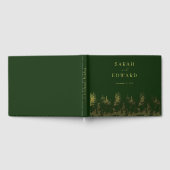 Rustic Forest Wedding Gold Folie Guestbook Gastenboek (Volledig)
