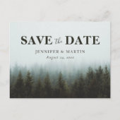 Rustic Forest Wedding Save the Date Briefkaart (Voorkant)