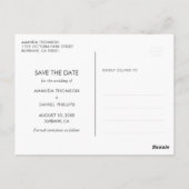 Rustic Forest Wedding Save the Date Briefkaart (Achterkant)