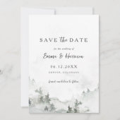 Rustic Forest Wedding Save the Date Kaart (Voorkant)