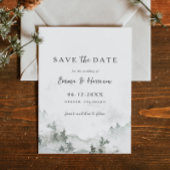 Rustic Forest Wedding Save the Date Kaart