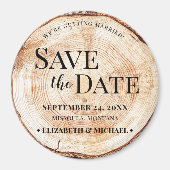 Rustic Forest Wedding Save the Date Magnet (Voorkant)