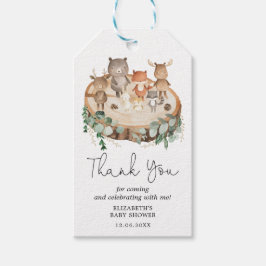 Rustic Forest Woodland Animals Baby shower Favors Cadeaulabel