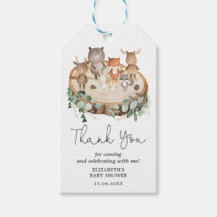 Rustic Forest Woodland Animals Baby shower Favors Cadeaulabel