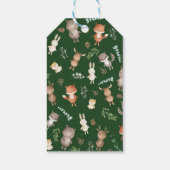 Rustic Forest Woodland Animals Baby shower Favors Cadeaulabel (Achterkant)