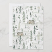 Rustic Forest Woodland Beer Baby shower Kaart (Achterkant)