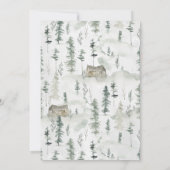 Rustic Forest Woodland Birthday Party Invitation (Achterkant)