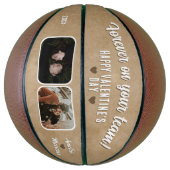 Rustic Forever in je team Valentijns 2 Foto Basketbal (Verticaal)