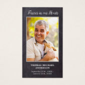 Rustic Forever in ons hart Memorial Prayer Kaart (Voorkant)