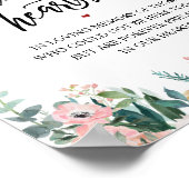 Rustic Forever in ons hart Memorial Sign Poster (Hoek)