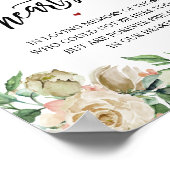 Rustic Forever in ons hart Memorial Sign Poster (Hoek)