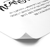 Rustic Forever in ons hart Memorial Sign Poster (Hoek)