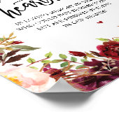 Rustic Forever in ons hart Memorial Sign Poster (Hoek)