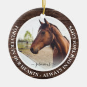 Rustic Forever in ons hartsgeweer Keramisch Ornament (Voorkant)