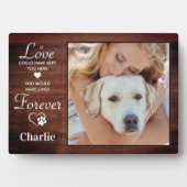 Rustic Forever - Persoonlijke foto van Pet Dog Fotoplaat (voorkant)