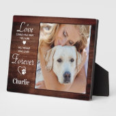 Rustic Forever - Persoonlijke foto van Pet Dog Fotoplaat (Zijkant)