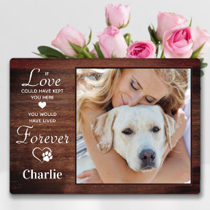 Rustic Forever - Persoonlijke foto van Pet Dog Fotoplaat
