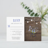 Rustic Forget-Me-Nots Mason Jar String Lights RSVP (Staand voorkant)
