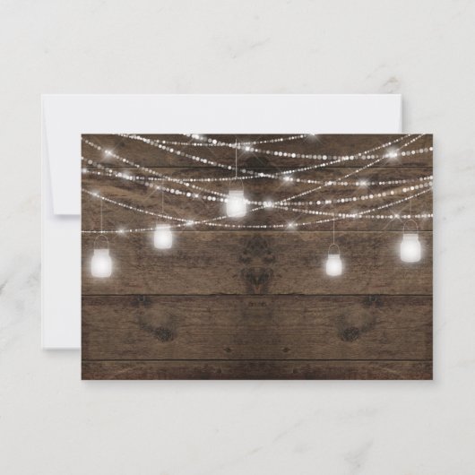 Rustic Forget-Me-Nots Mason Jar String Lights RSVP (Achterkant)