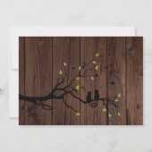 Rustic FOTO Collage bewaart het huwelijk op datum Kaart (Achterkant)