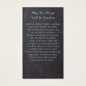 Rustic Foto Eucalyptus Memorial Prayer Kaart (Achterkant)