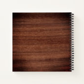 Rustic Foto Greenery Wooden Wedding GuestBook Notitieboek (Achterkant)