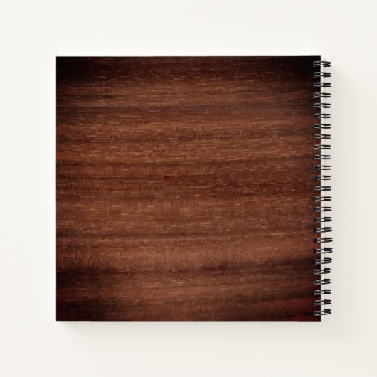 Rustic Foto Greenery Wooden Wedding GuestBook Notitieboek (Achterkant)