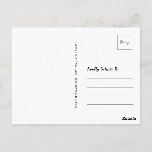 Rustic-foto | Monarch en Briefkaart van wilde bloe (Achterkant)