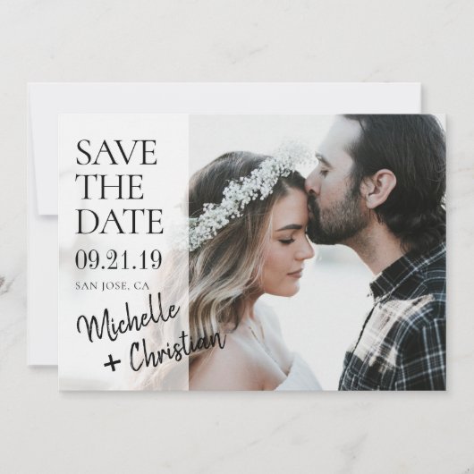 Rustic-foto Save The Date (Voorkant)