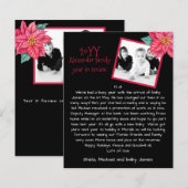 Rustic Foto Vakantie Jaaroverzicht Poinsettia (Voorkant / Achterkant)